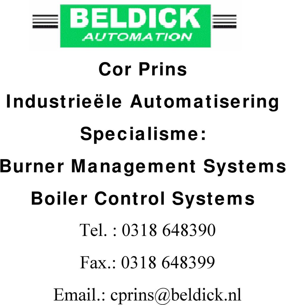 Boiler Control Systems Tel.