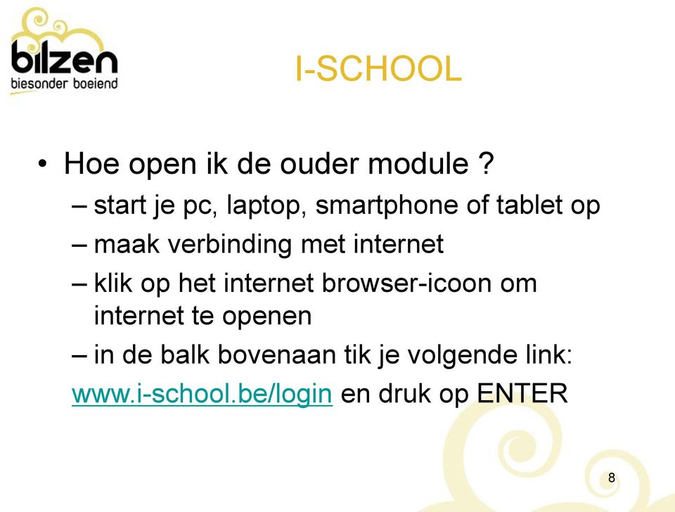 met internet klik op het internet browser-icoon om internet