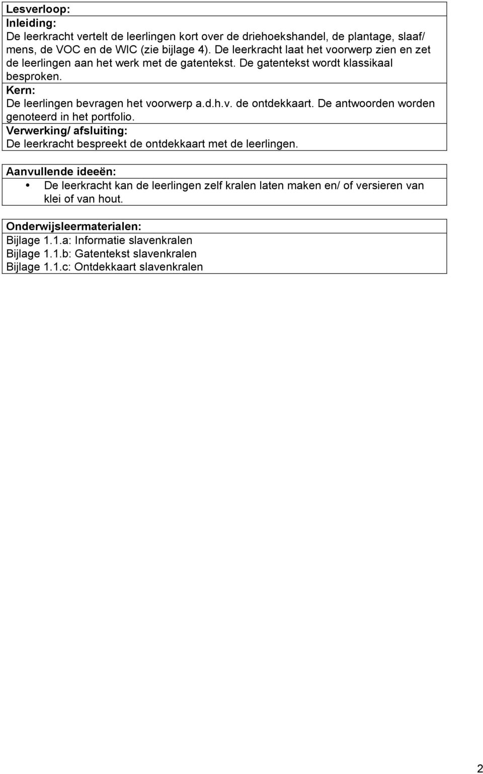 De antwoorden worden genoteerd in het portfolio. Verwerking/ afsluiting: De leerkracht bespreekt de ontdekkaart met de leerlingen.