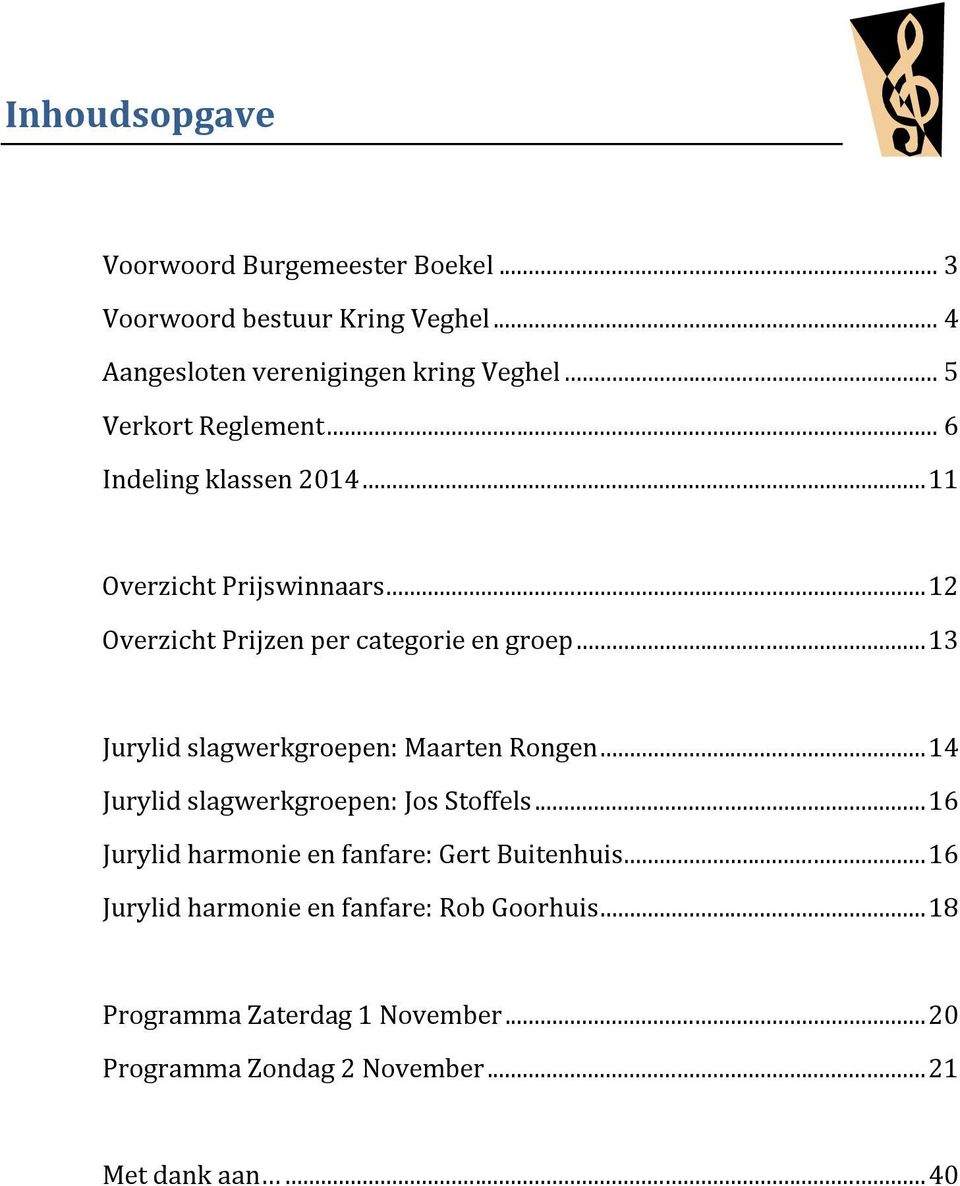 .. 13 Jurylid slagwerkgroepen: Maarten Rongen... 14 Jurylid slagwerkgroepen: Jos Stoffels.