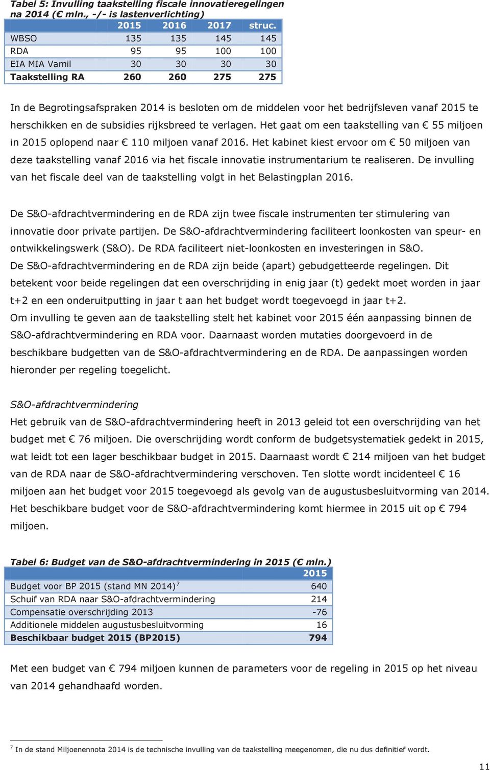 herschikken en de subsidies rijksbreed te verlagen. Het gaat om een taakstelling van 55 miljoen in 2015 oplopend naar 110 miljoen vanaf 2016.