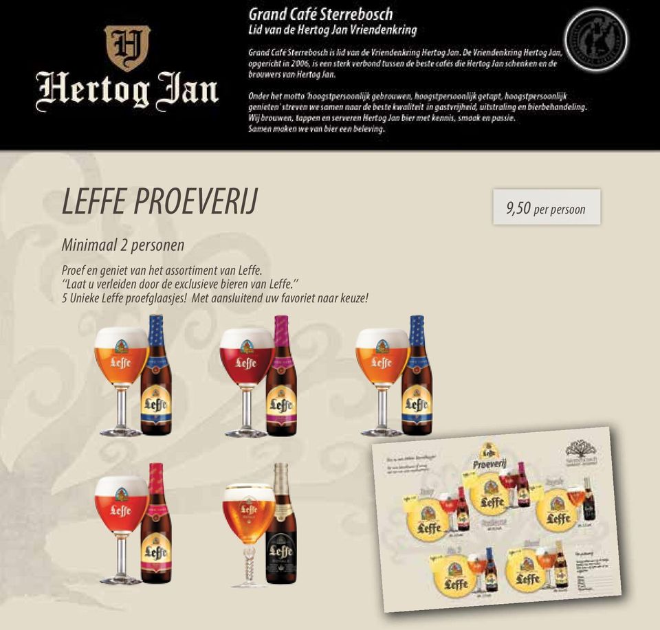 Laat u verleiden door de exclusieve bieren van Leffe.