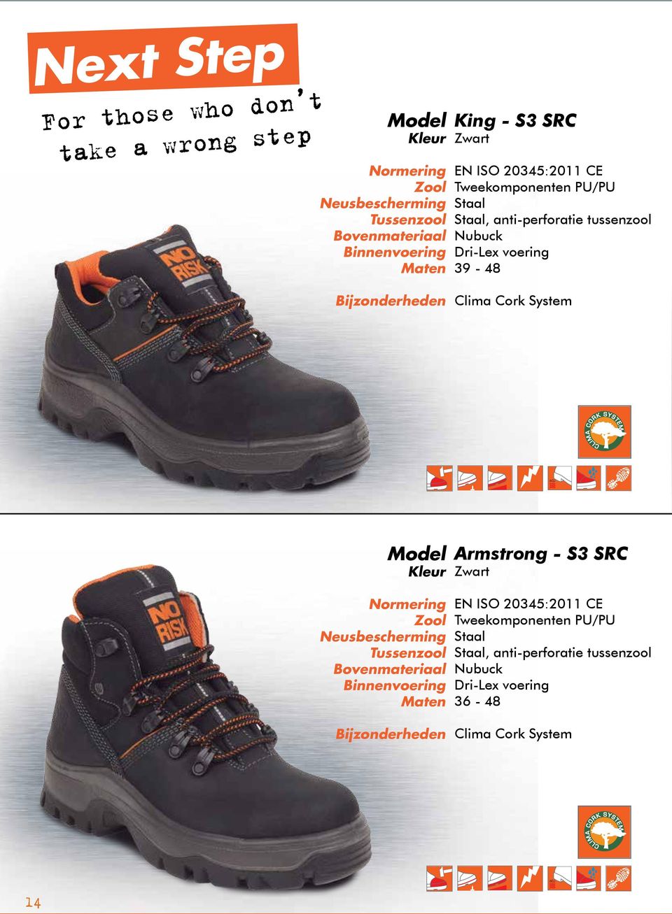 Nubuck Dri-Lex voering 39-48 Armstrong - S3 SRC  Nubuck Dri-Lex