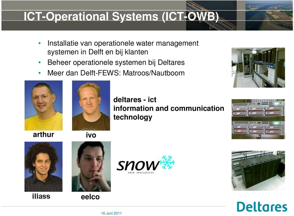 operationele systemen bij Deltares Meer dan Delft-FEWS:
