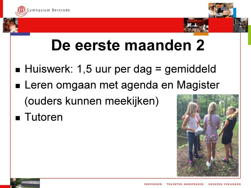 Leren omgaan met agenda en