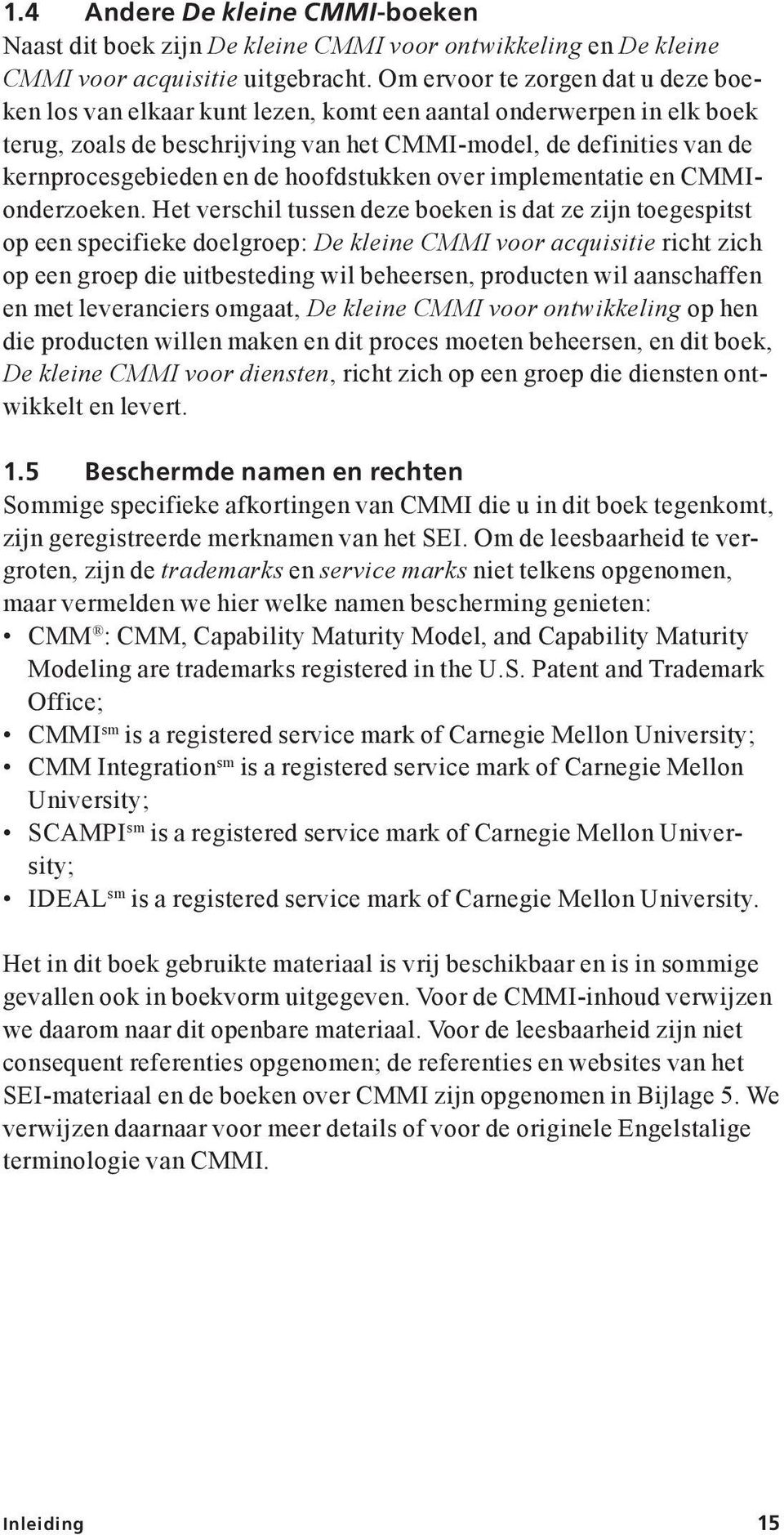 hoofdstukken over implementatie en CMMIonderzoeken.