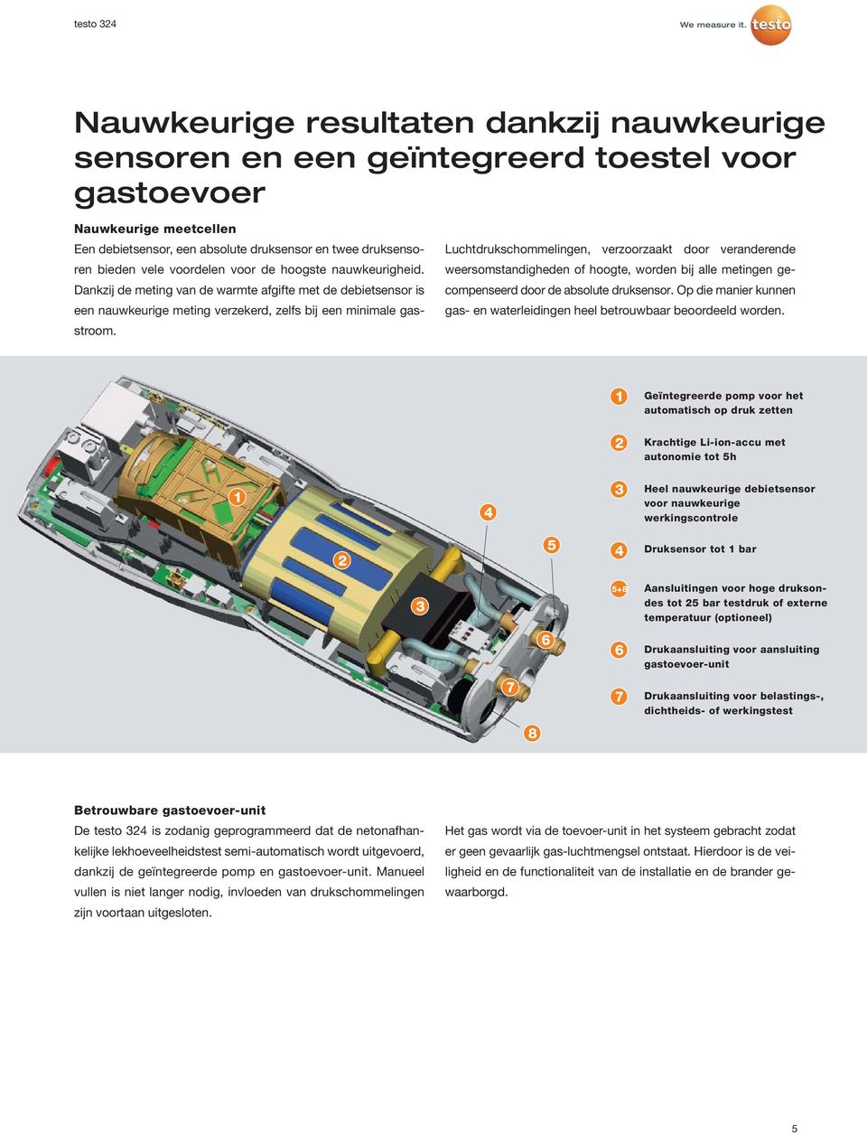 Luchtdrukschommelingen, verzoorzaakt door veranderende weersomstandigheden of hoogte, worden bij alle metingen gecompenseerd door de absolute druksensor.