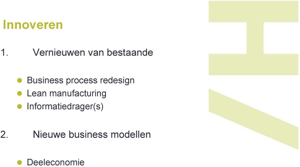 process redesign Lean manufacturing