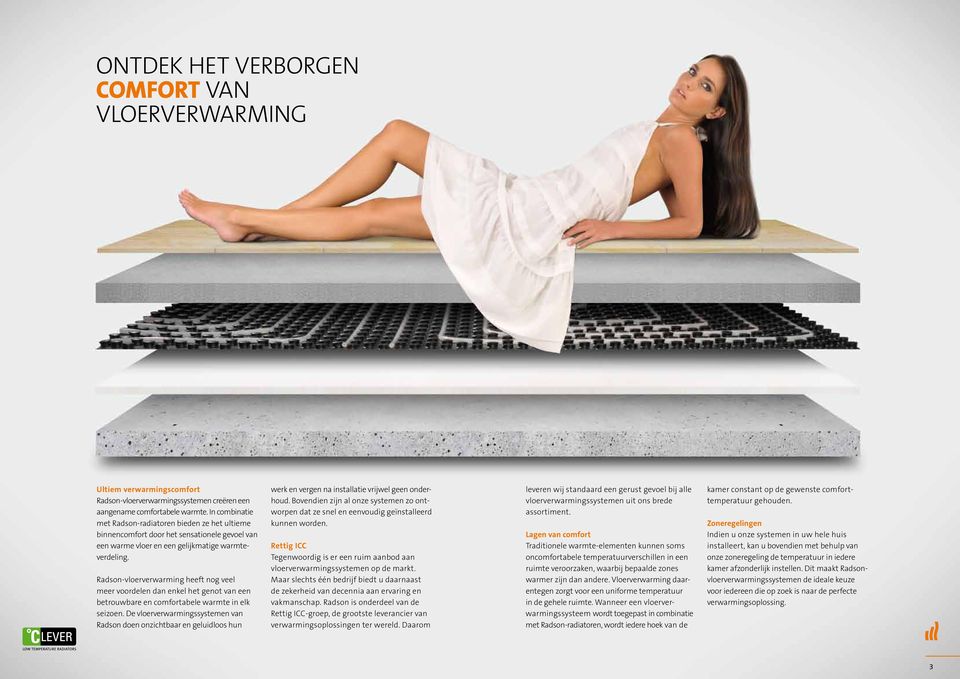 Radson-vloerverwarming heeft nog veel meer voordelen dan enkel het genot van een betrouwbare en comfortabele warmte in elk seizoen.