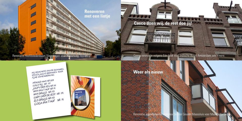 Casco renovatie volgens Eén blok stad Indische Buurt Amsterdam ism