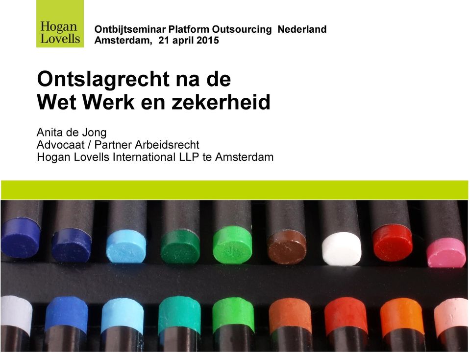 Werk en zekerheid Anita de Jong Advocaat / Partner