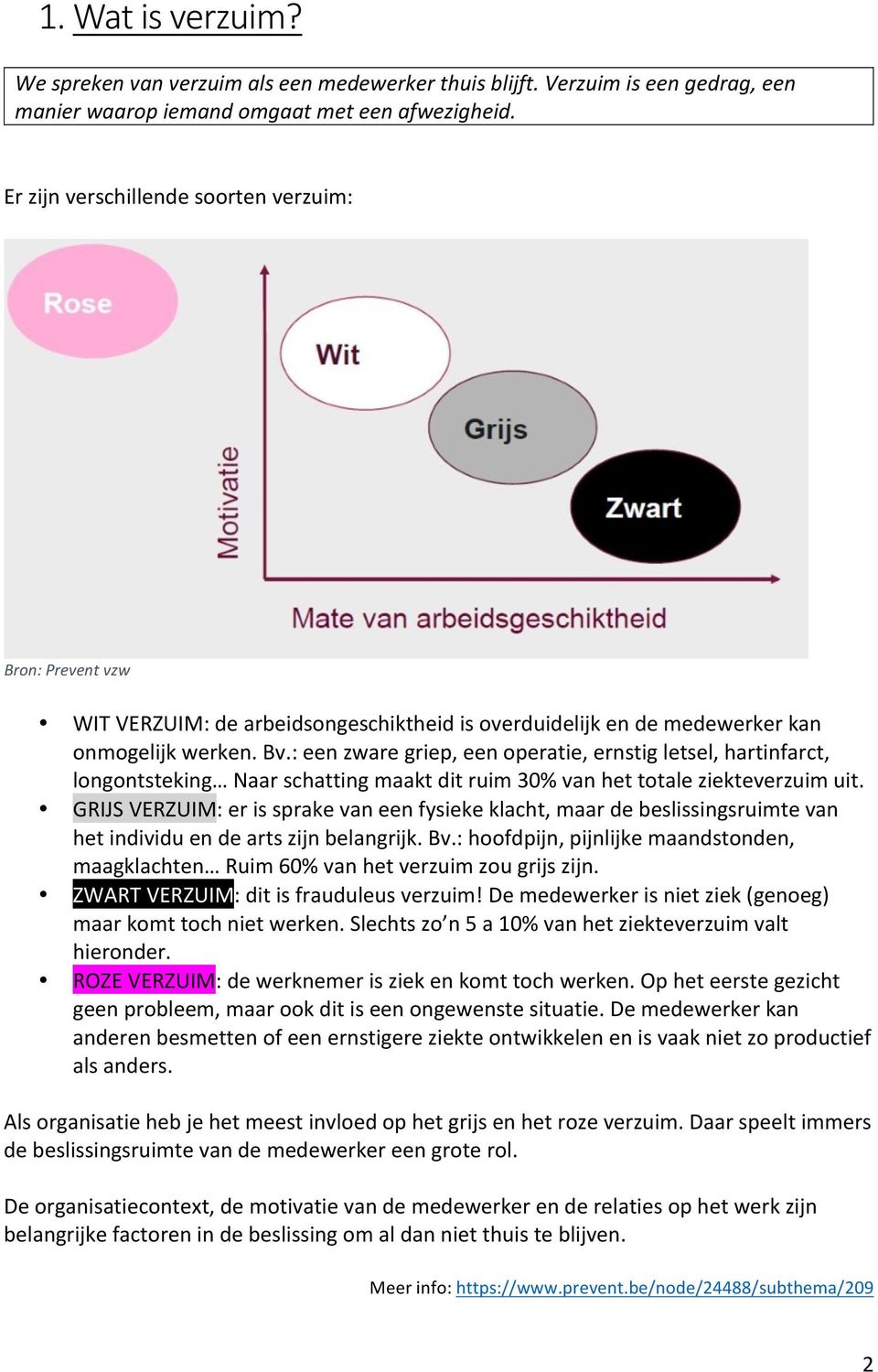 : een zware griep, een operatie, ernstig letsel, hartinfarct, longontsteking Naar schatting maakt dit ruim 30% van het totale ziekteverzuim uit.