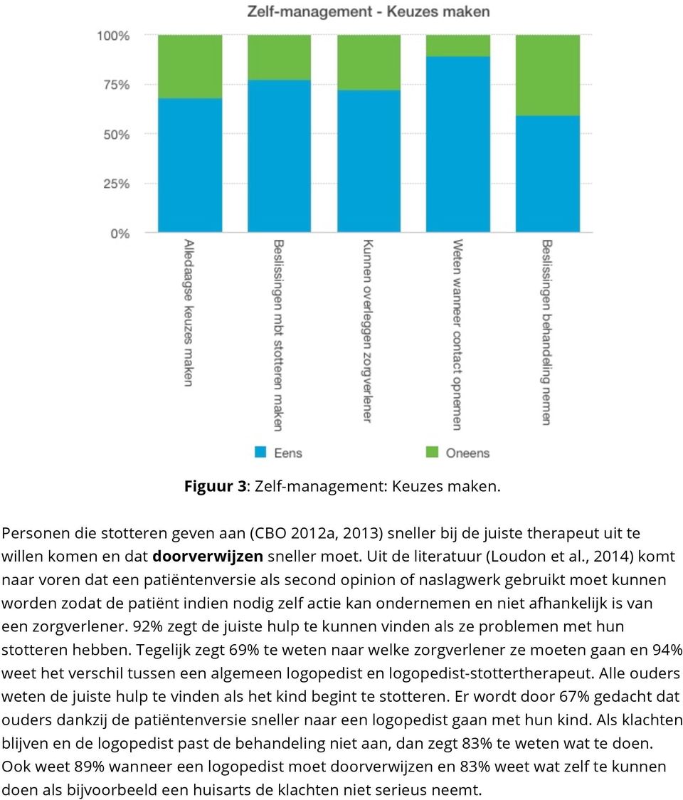 , 2014) komt naar voren dat een patiëntenversie als second opinion of naslagwerk gebruikt moet kunnen worden zodat de patiënt indien nodig zelf actie kan ondernemen en niet afhankelijk is van een