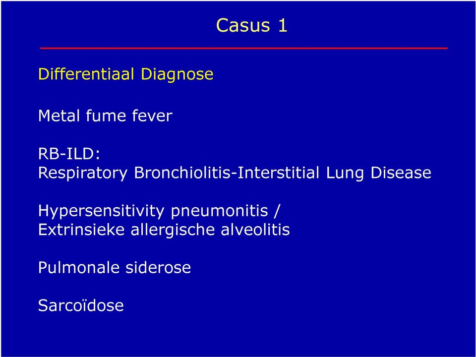 Lung Disease Hypersensitivity pneumonitis /