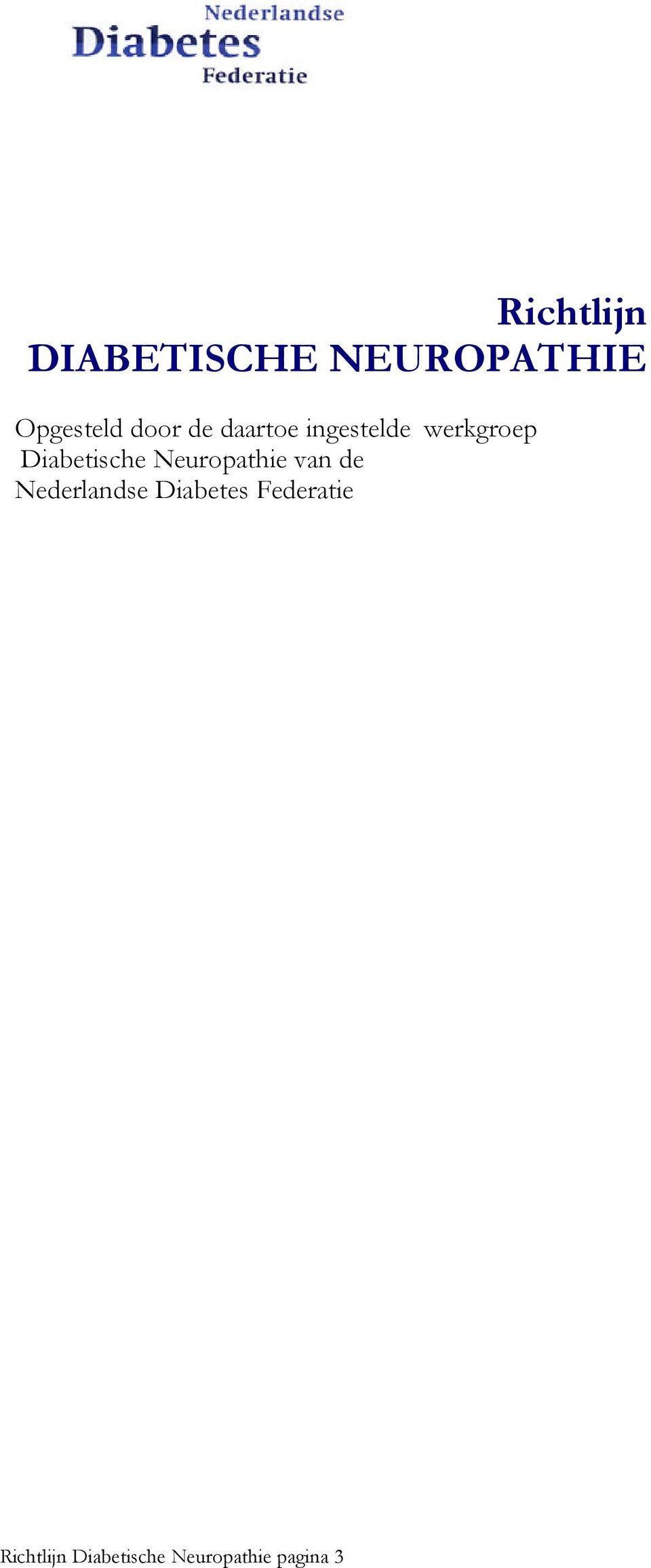 Diabetische Neuropathie van de Nederlandse