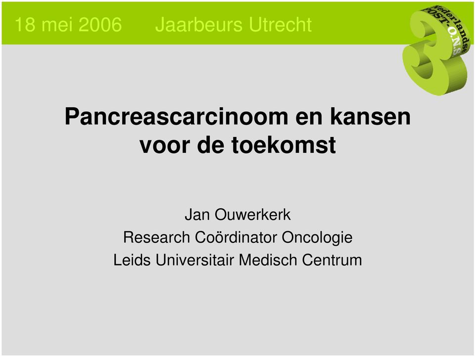 toekomst Jan Ouwerkerk Research