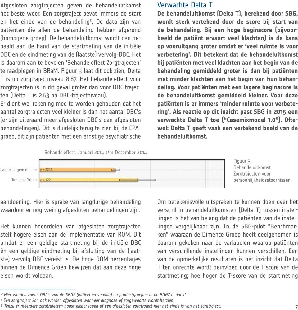 De behandeluitkomst wordt dan bepaald aan de hand van de startmeting van de initiële DBC en de eindmeting van de (laatste) vervolg-dbc.