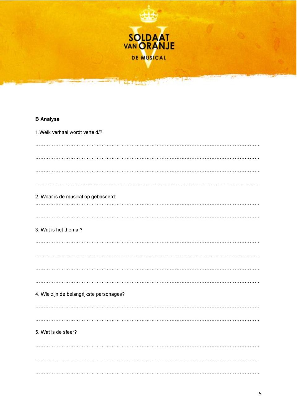 Wat is het thema? 4.