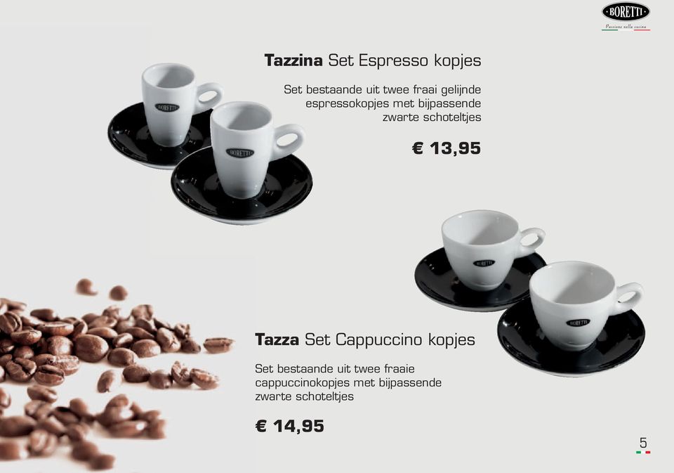 13,95 Barista Tazza Set Cappuccino kopjes Set bestaande uit