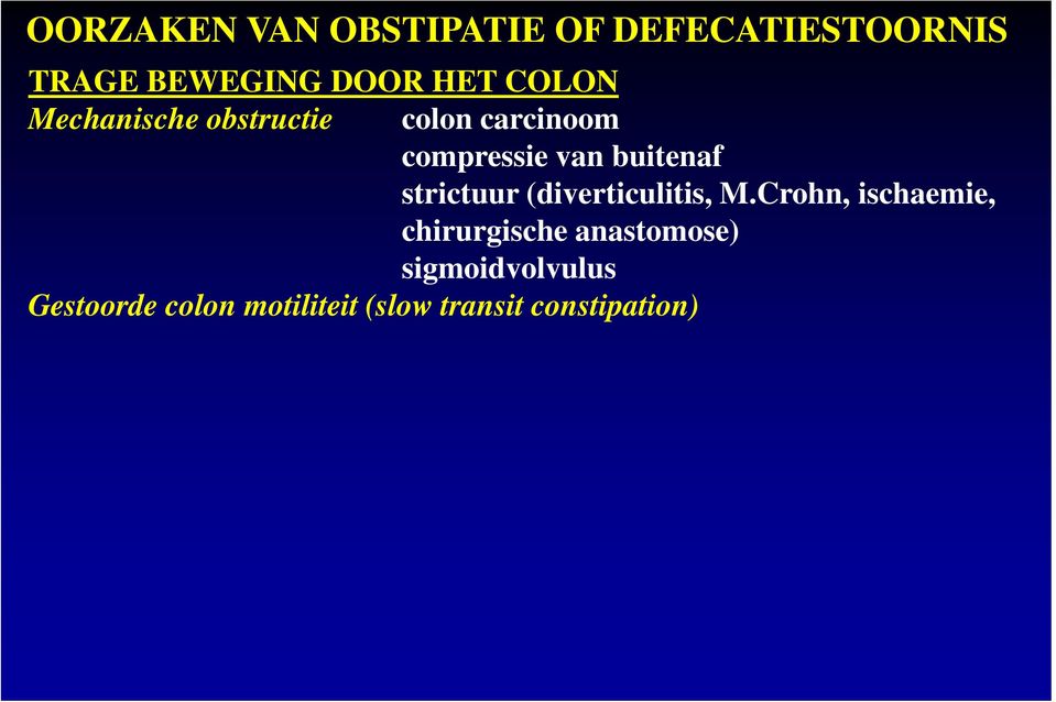 strictuur (diverticulitis, M.