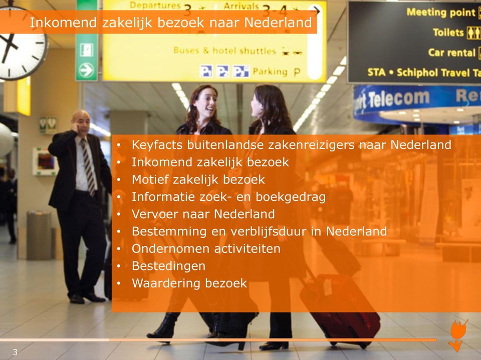bezoek Informatie zoek- en boekgedrag Vervoer naar Nederland Bestemming