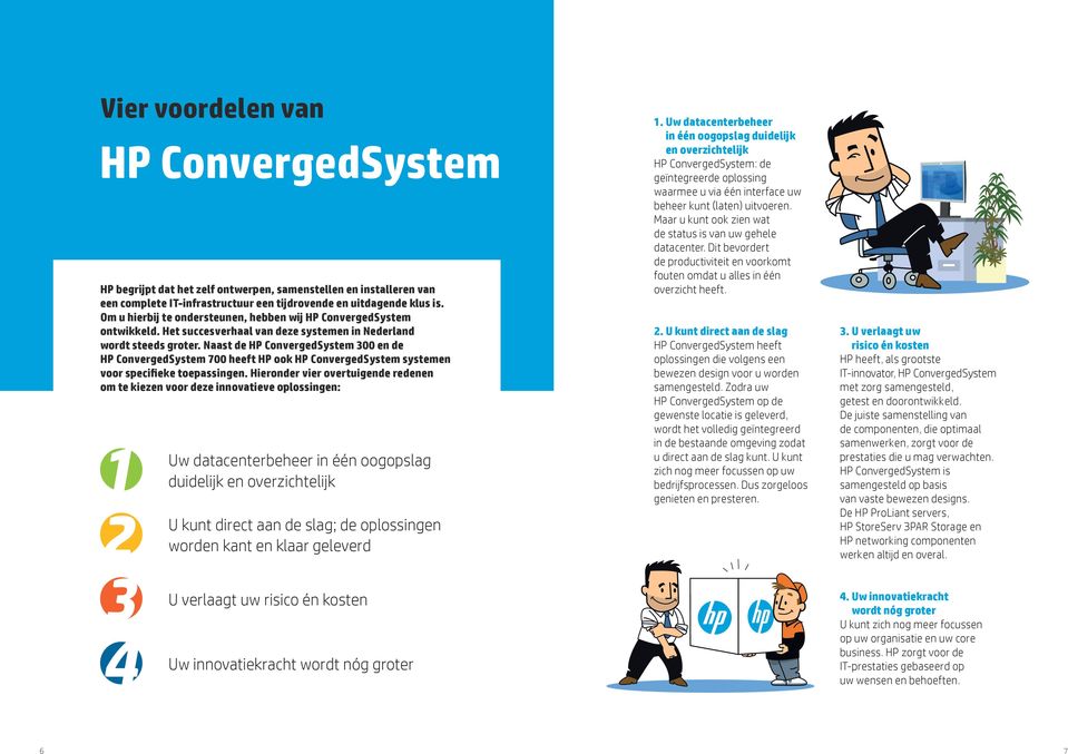 Naast de HP ConvergedSystem 300 en de HP ConvergedSystem 700 heeft HP ook HP ConvergedSystem systemen voor specifieke toepassingen.