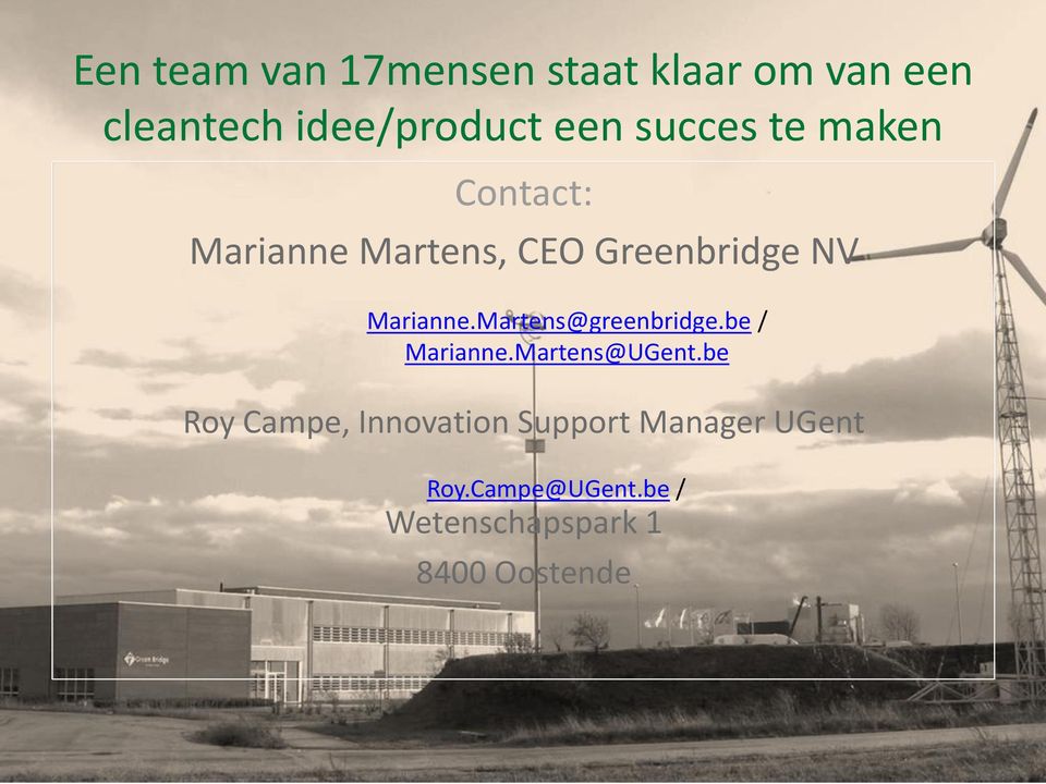 Martens@greenbridge.be / Marianne.Martens@UGent.