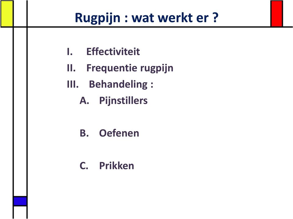 Frequentie rugpijn III.