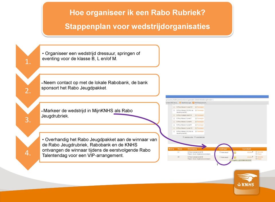 Neem contact op met de lokale Rabobank, de bank sponsort het Rabo Jeugdpakket. 3.