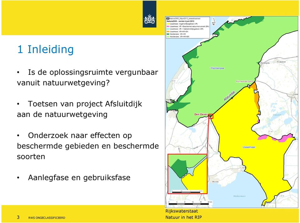 Toetsen van project Afsluitdijk aan de natuurwetgeving