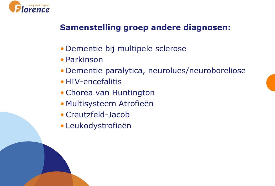 neurolues/neuroboreliose HIV-encefalitis Chorea van