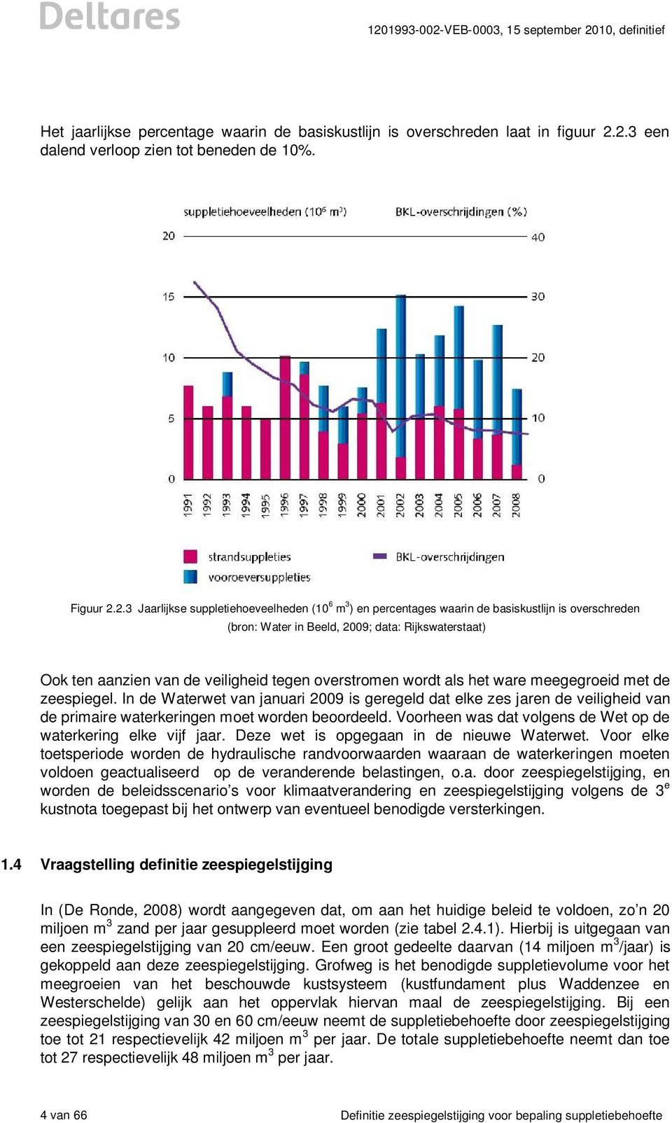 Rijkswaterstaat) Ook ten aanzien van de veiligheid tegen overstromen wordt als het ware meegegroeid met de zeespiegel.