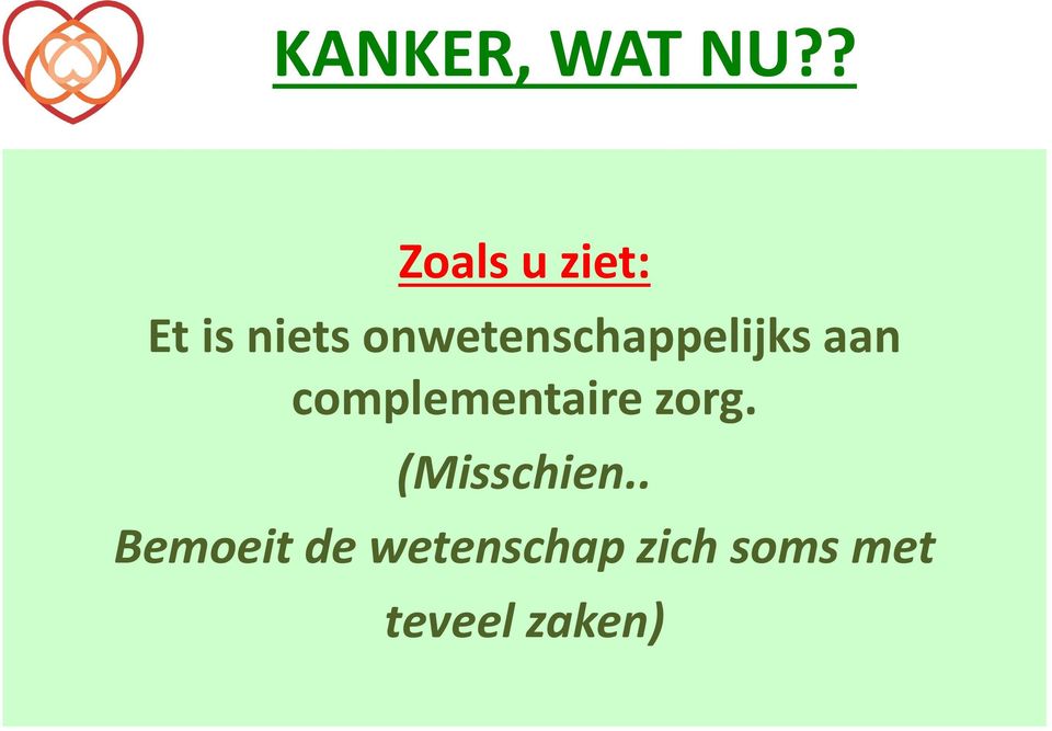 onwetenschappelijks aan