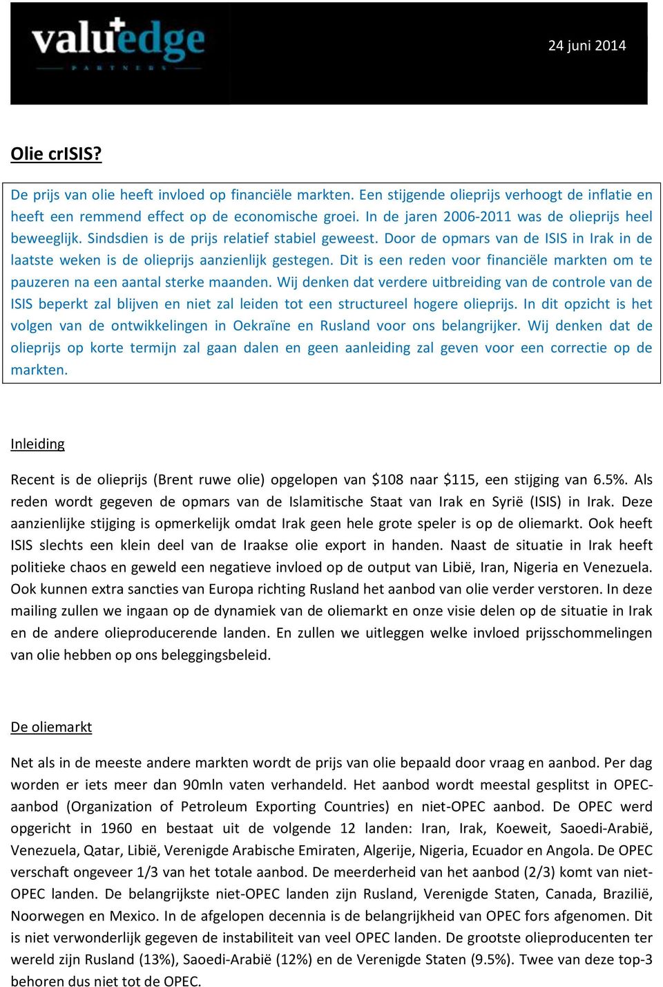 Dit is een reden voor financiële markten om te pauzeren na een aantal sterke maanden.