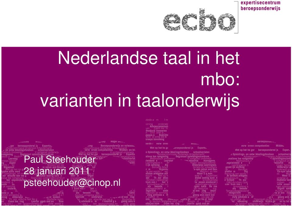 Steehouder 28 januari