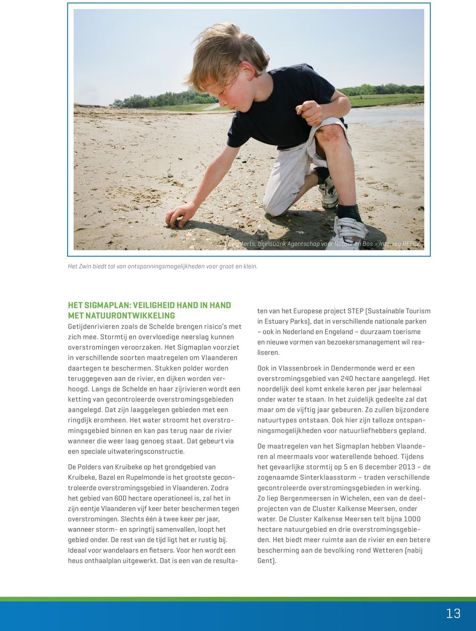 Het Sigmaplan voorziet in verschillende soorten maatregelen om Vlaanderen daartegen te beschermen. Stukken polder worden teruggegeven aan de rivier, en dijken worden verhoogd.