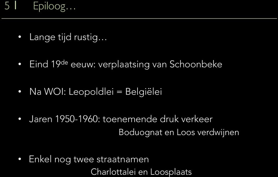 Belgiëlei Jaren 1950-1960: toenemende druk verkeer