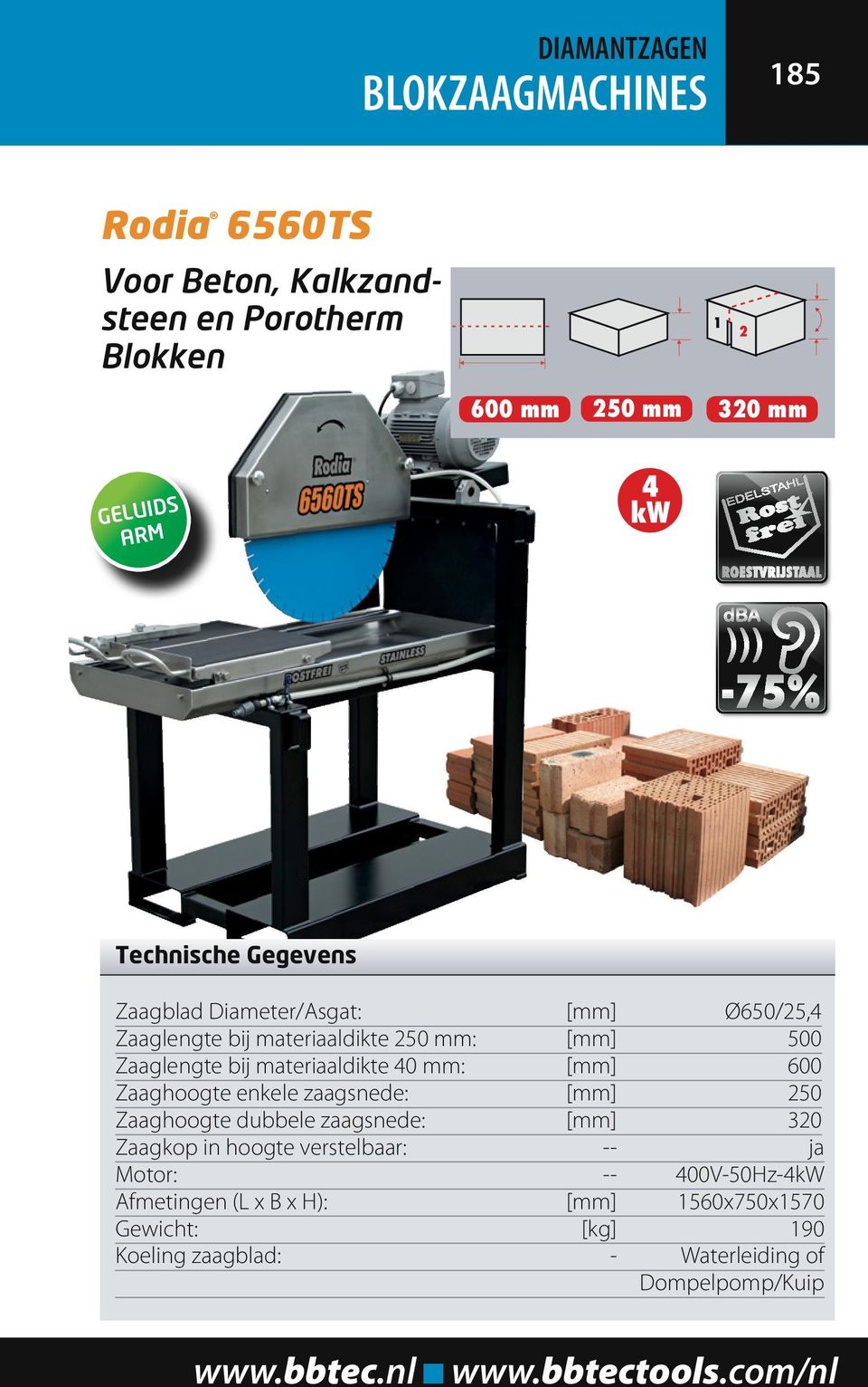 [mm] 600 Zaaghoogte enkele zaagsnede: [mm] 250 Zaaghoogte dubbele zaagsnede: [mm] 320 Zaagkop in hoogte verstelbaar: -- ja Motor: --