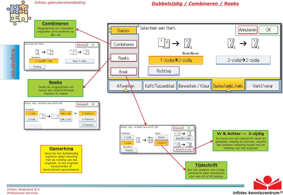 Is het origineel boven/onder of boven/boven georiënteerd. Tijdschrift Om het systeem een inslagschema te laten berekenen voor een A4 of A5 boekje.