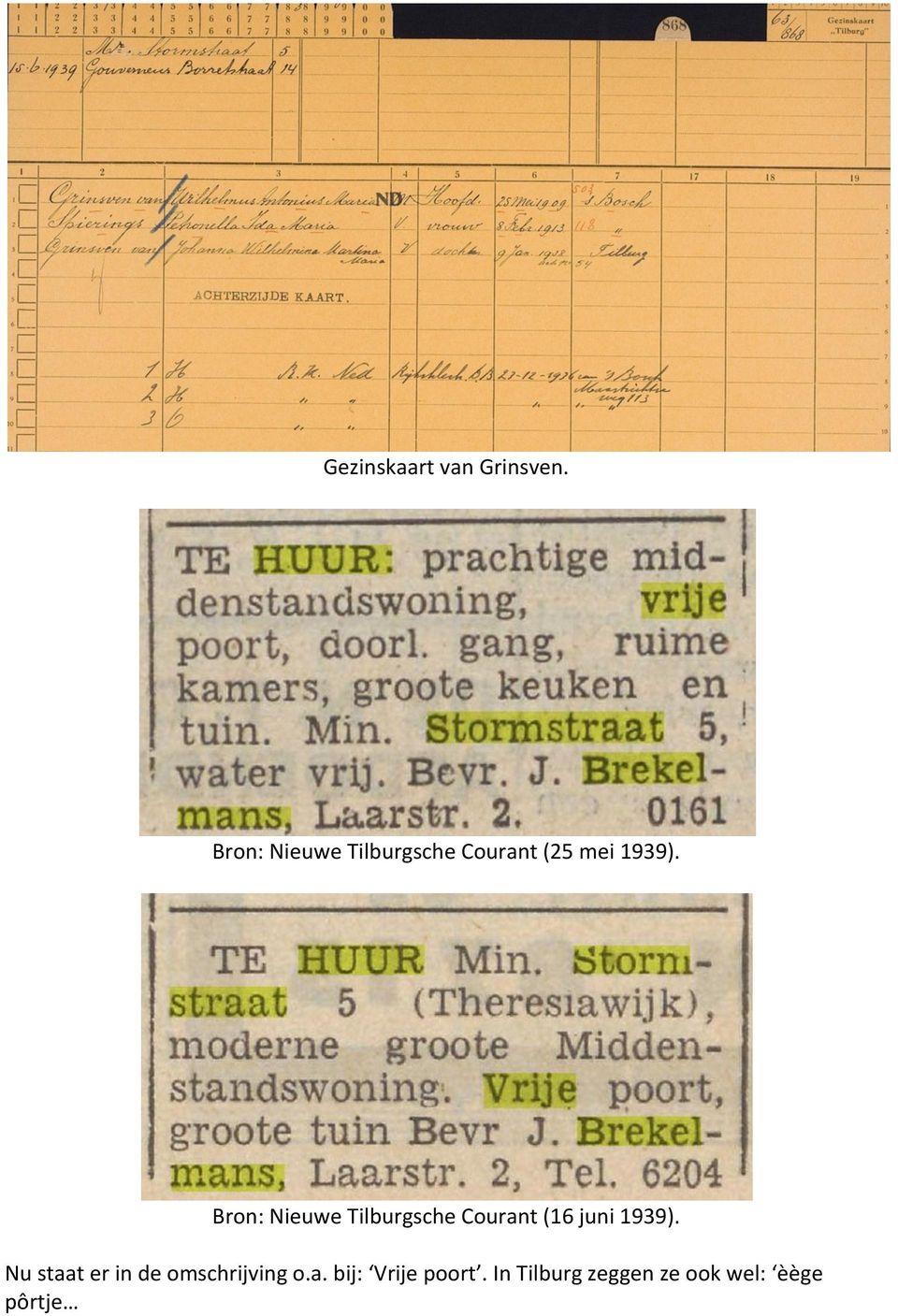 Bron: Nieuwe Tilburgsche Courant (16 juni 1939).