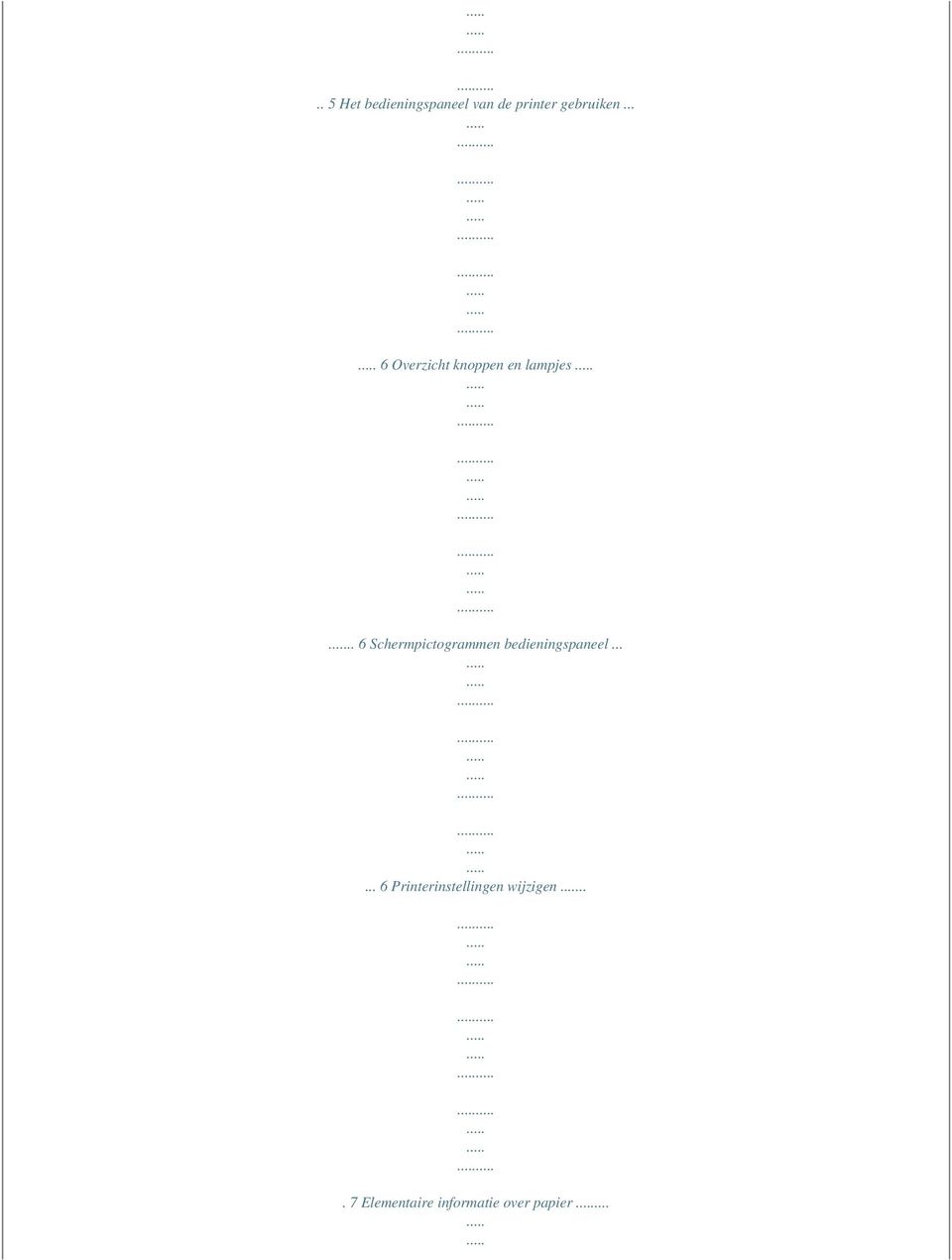 . 6 Schermpictogrammen bedieningspaneel.