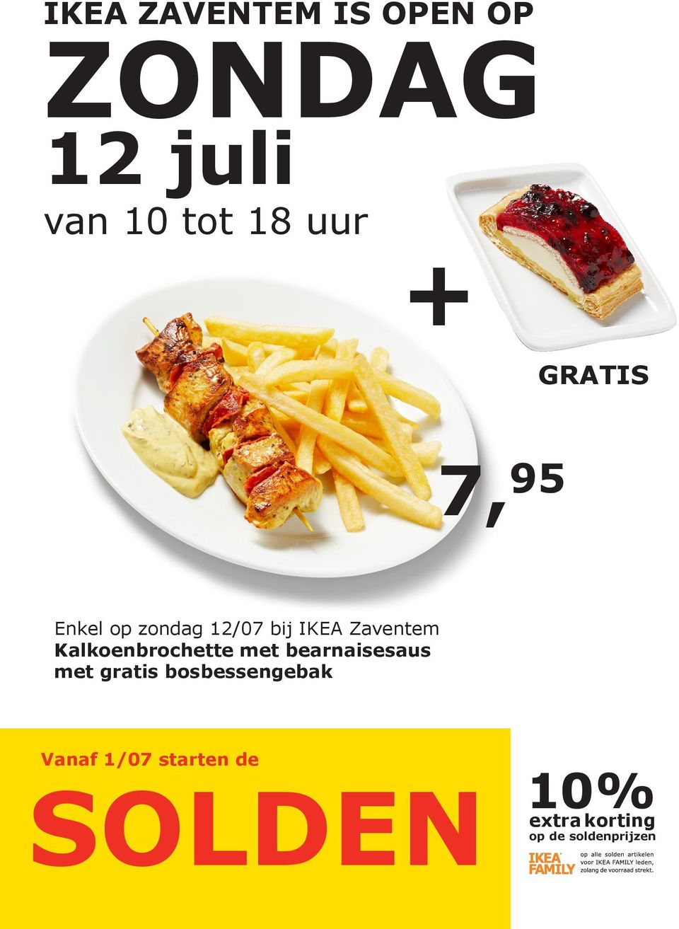 Kalkoenbrochette met bearnaisesaus met gratis