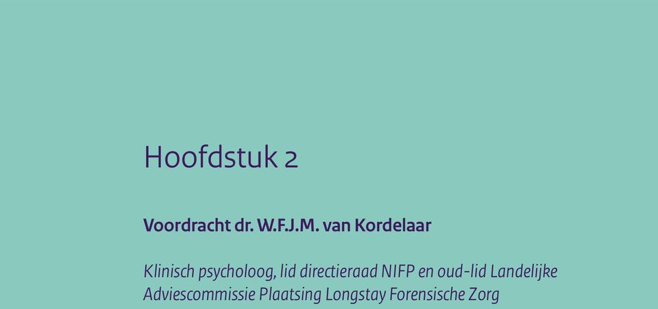 NIFP en oud-lid Landelijke Adviescommissie Plaatsing