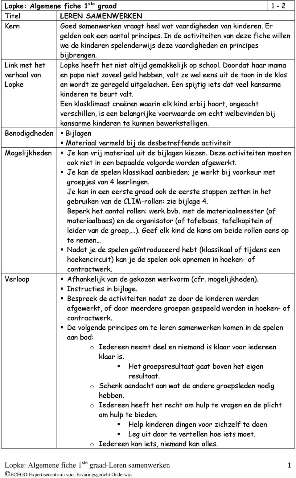 Doordat haar mama en papa niet zoveel geld hebben, valt ze wel eens uit de toon in de klas en wordt ze geregeld uitgelachen. Een spijtig iets dat veel kansarme kinderen te beurt valt.