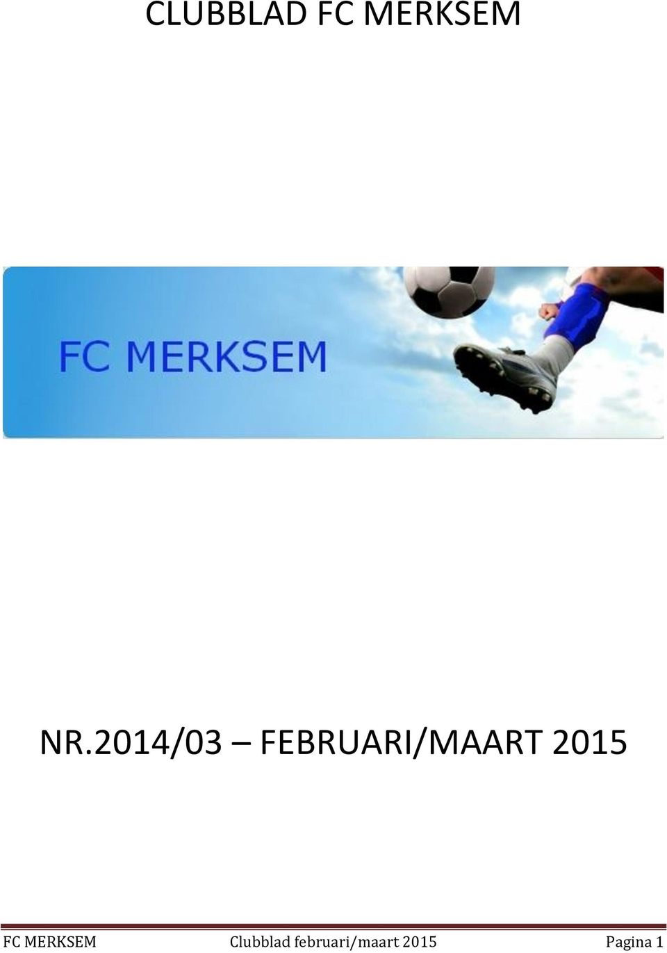 2015 FC MERKSEM Clubblad