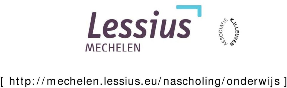 Lessius Mechelen I Onderwijs &