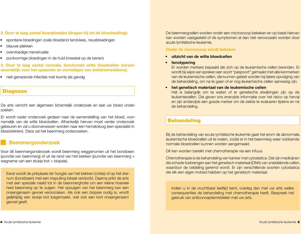 Door te laag aantal normale, functionele witte bloedcellen (verantwoordelijk voor het opsporen en vernietigen van ziekteverwekkers): niet-genezende infecties met koorts als gevolg Diagnose De arts