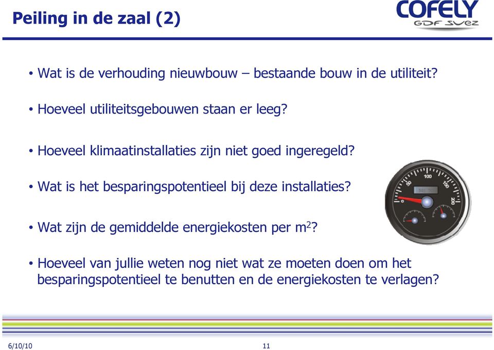 Wat is het besparingspotentieel bij deze installaties? Wat zijn de gemiddelde energiekosten per m 2?