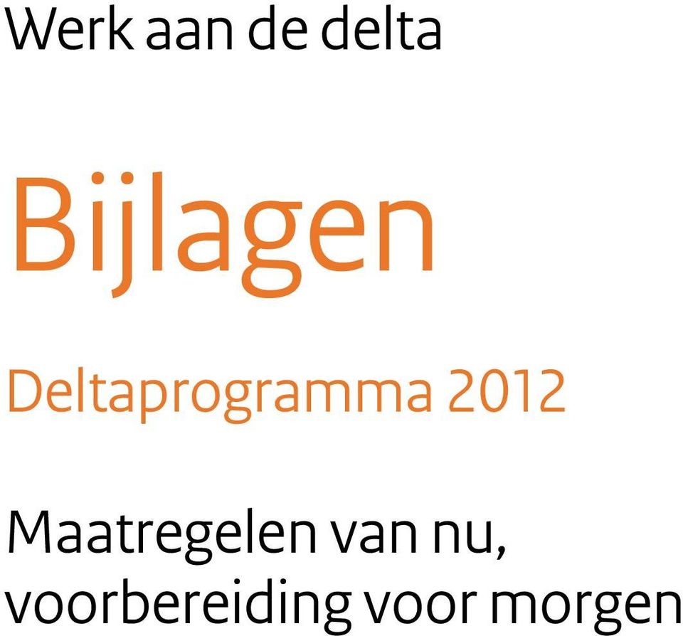 Deltaprogramma 2012