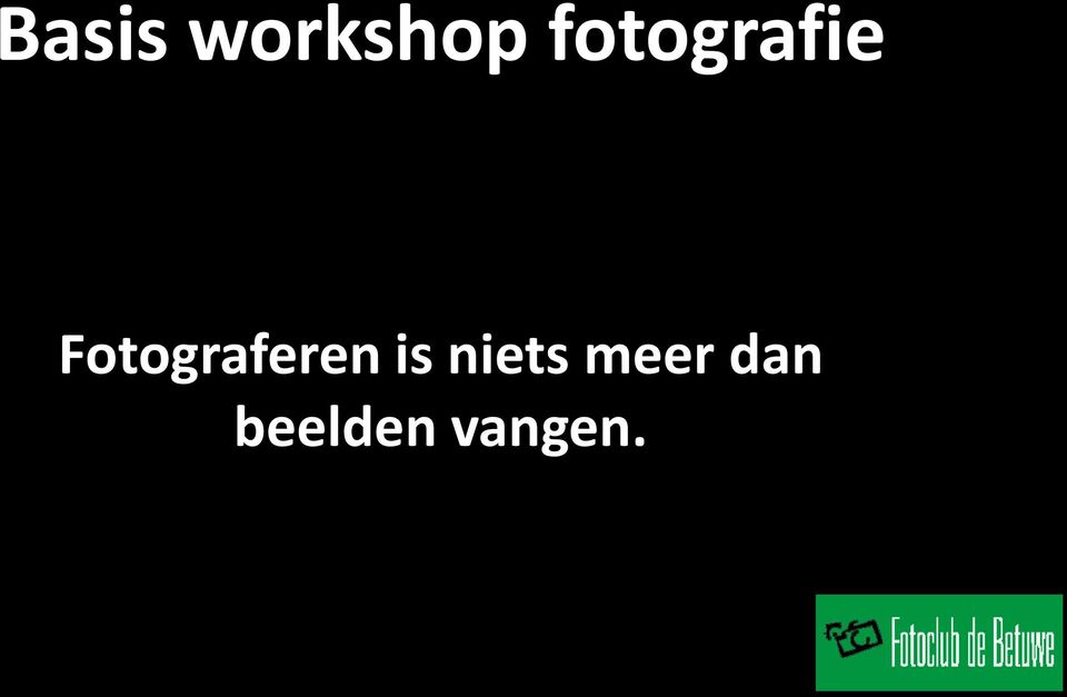 Fotograferen is